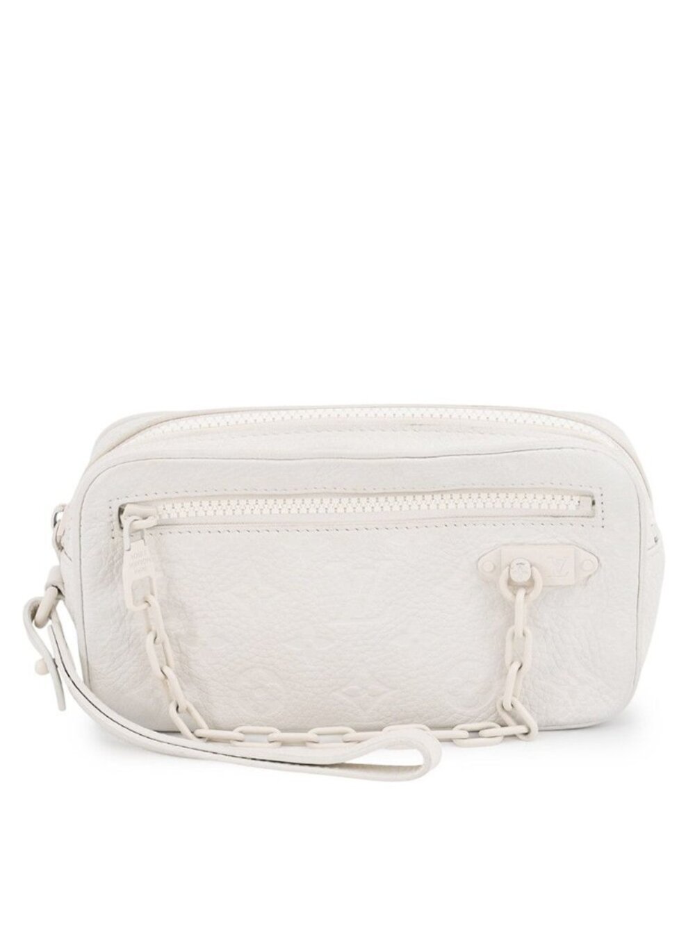 Louis Vuitton Second Bag Monogram Empreinte Pochette Volga Bag White Spring